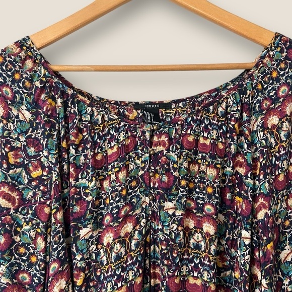 Forever 21 Multicolor Patterned Blouse - Picture 2 of 9